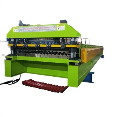 Machine de formage de rouleaux de tôles ondulées de 1000 mm