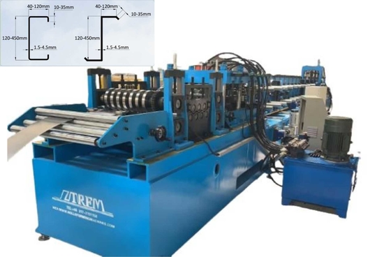 Production polyvalente automatique Cz machine à purlin haute efficacité