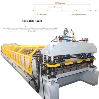 Machine de formage de rouleaux de panneaux de toiture à chaîne ag 220v