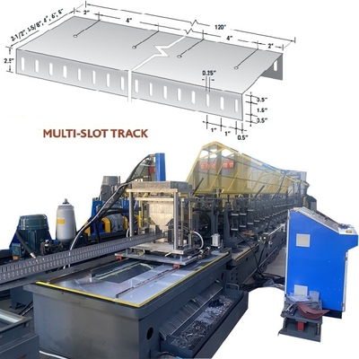 Machine à profilés de rails multi-fentes avec montants et rails normaux pour le Canada