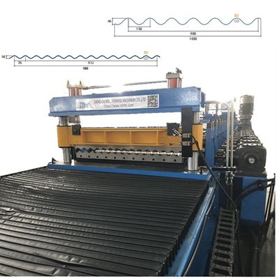 Machine de formage de tôles ondulées de toits métalliques