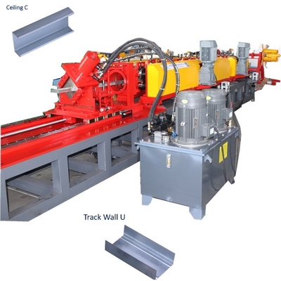 Machine de formage à rouleaux de profil galvanisé de métal et de rail