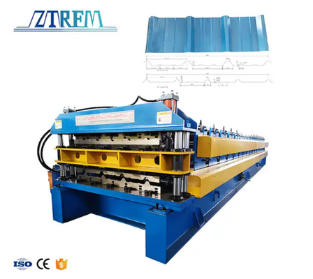 Durée de vie de la machine plus longue Dispositif d'embrayage Machine de formage de rouleaux de toiture à double couche