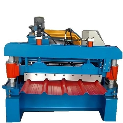 Machine de formage de tôles de toiture de profilés de boîtes métalliques contrôlée par PLC