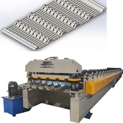 Machine de formage à rouleaux de profilés de panneaux d'acier avec pré-coupeuse hydraulique pour l'efficacité