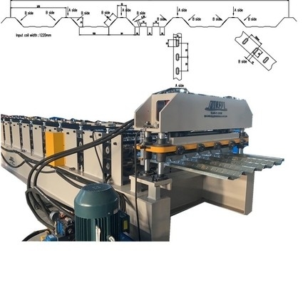 Machine de formage à rouleaux de profilés de panneaux d'acier avec pré-coupeuse hydraulique pour l'efficacité