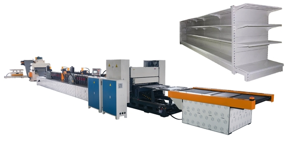 Machine de formage de rouleaux de tôles d'acier largement utilisée pour l'industrie des étagères et des rayonnages