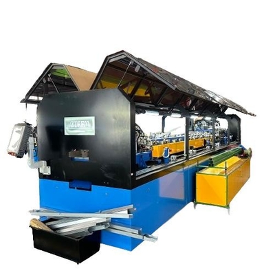 Machine de formage de rouleaux de tôles d'acier galvanisé à carreaux d'acier léger pour bandes d'une largeur d'environ 156 mm