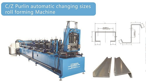 La machine de purlin C et Z avancée et durable à haute puissance