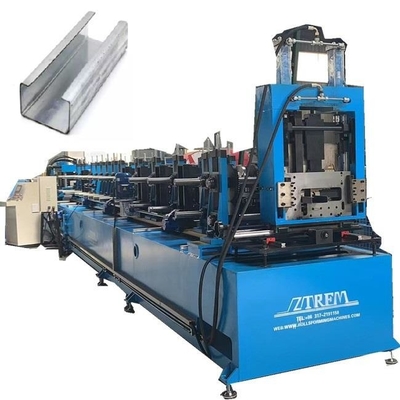 Machine de formage de rouleaux de purlin de précision CZ pour une rigidité et un support structurels ajoutés