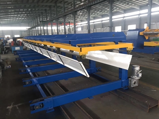 6m/8m/10m/12m longueur ligne de découpe de métal machine d'empilage automatique pour le transport d'entrepôt