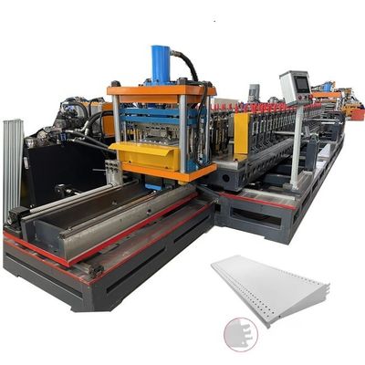 Machine à profiler pour panneau arrière d'étagère de supermarché en métal