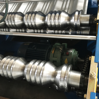 Tuile vitrée par toit d'aluminium du matériau de construction 800 faisant machine le plancher couvrir le petit pain formant la machine
