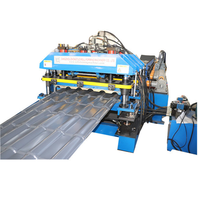 Roulement à grande vitesse de tuile d'étape formant faisant la feuille 0.5mm de toit de machine
