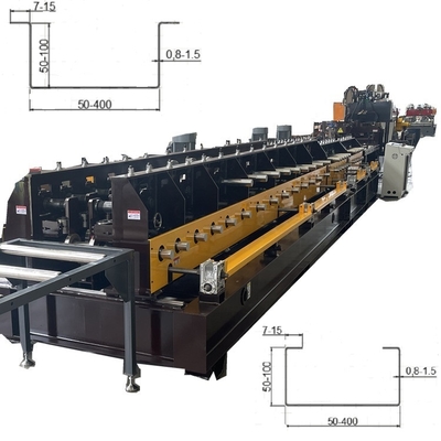 Machine de formage de rouleaux de profilés de plateau de câbles et de couverture